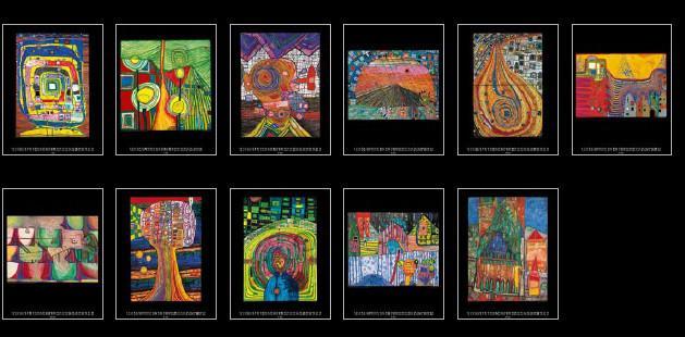 Produktbild Grosser Hundertwasser Art Calendar 2025 (Deutsch)