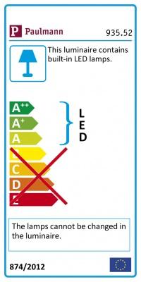 Label énergétique Paulmann Kit d'éclairage encastré pour meubles (305 lm)