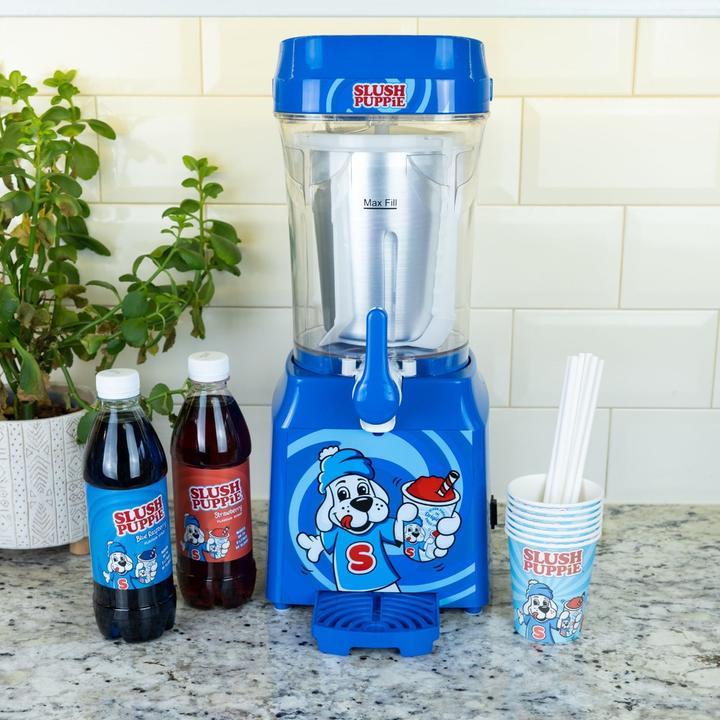 Actual product image Fizz Ice cream maker SlushPuppie slush ice 1 litre blue with tap