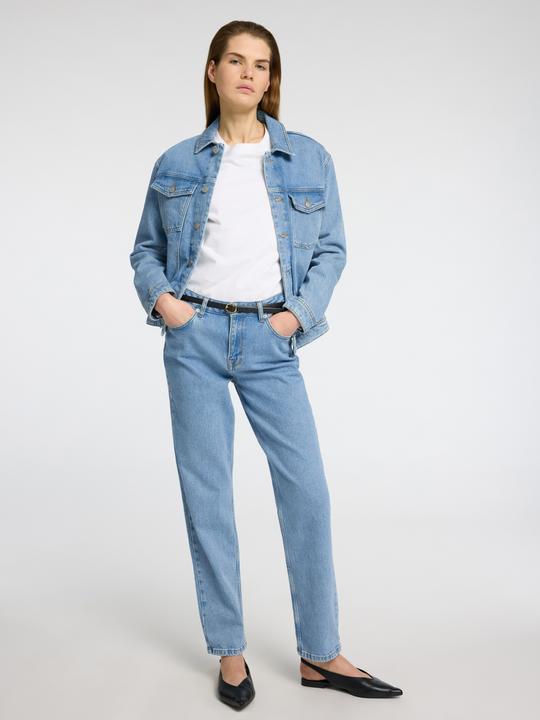 Actual product image Selected Femme Hellblaue Straight Fit Jeans (W26/L32)