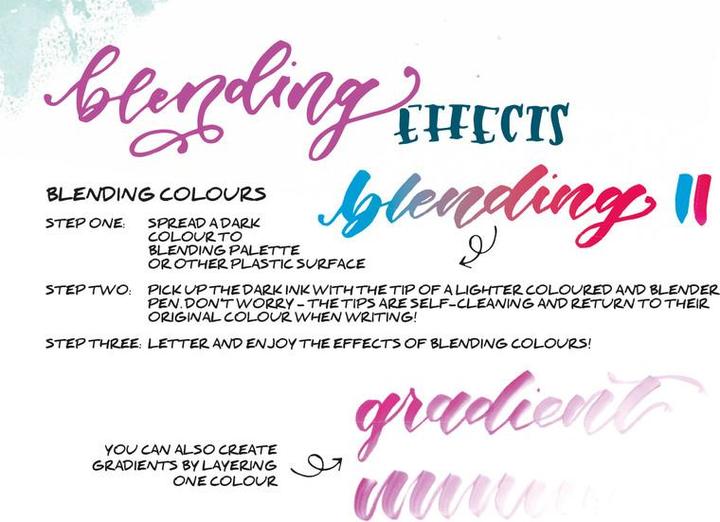 Produktbild Tombow Lettering-Set für Einsteiger (Schwarz, 6 x)