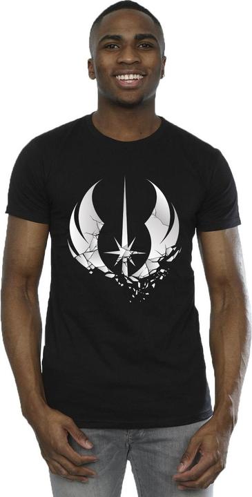 Actual product image Star Wars Mens Obi-Wan Kenobi Order Fractured T-Shirt (L)