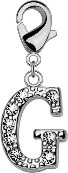 Immagine prodotto Star Piercing Ciondolo con lettera G in cristallo (Ottone)