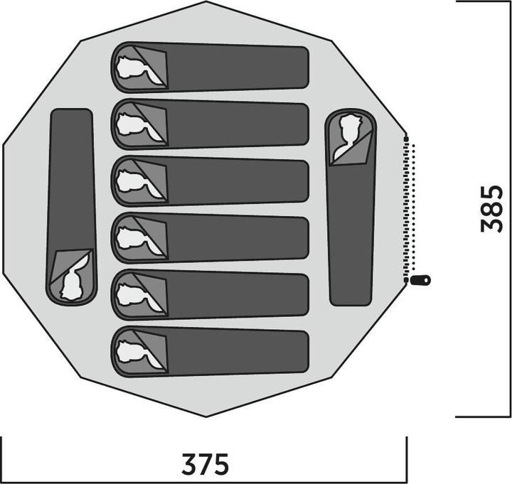 Image du produit Easy Camp Tipi Moonlight (Tente igloo, 6.80 kg, 8 personnes)