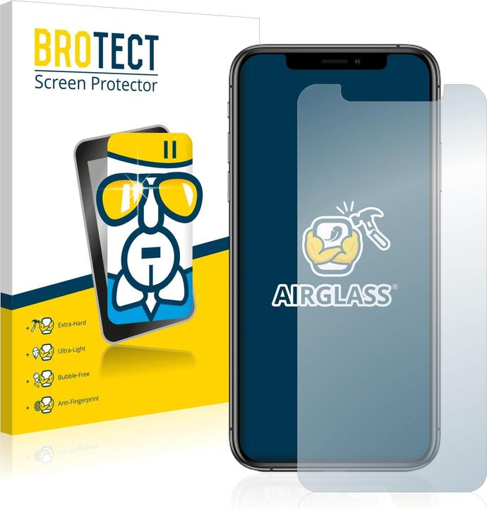 Produktbild BROTECT AirGlass Panzerglasfolie (1 Stück, Apple iPhone XS)