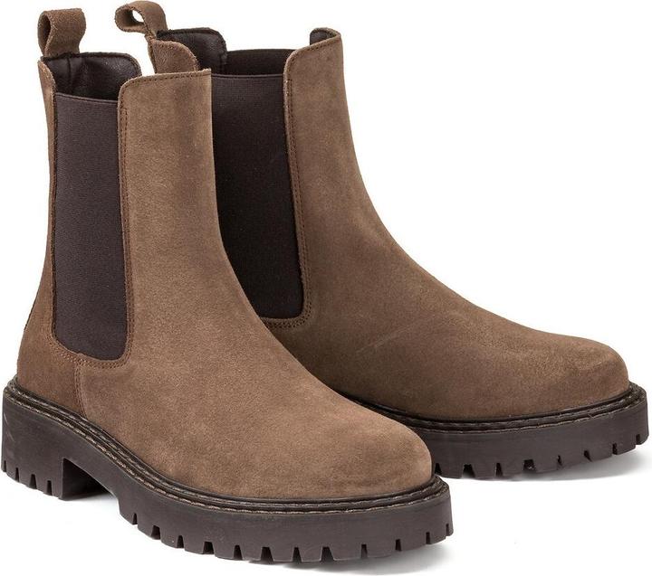 Actual product image La Redoute Collections Leather Chelsea boots (37)