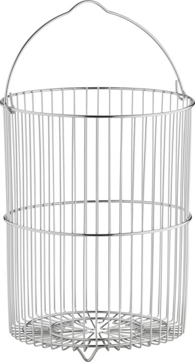 Produktbild WMF Spargeltopf Kochtopf Induktion hoch 16cm Topf mit Glasdeckel 5,0l Edelstahl (16 cm, Kochtopf, Edelstahl)