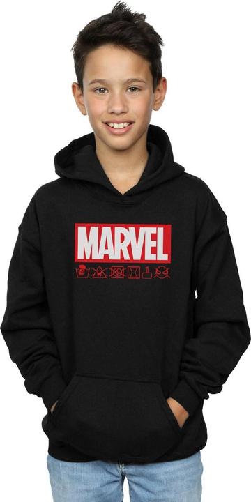 Actual product image Boys Logo Wash Care Hoodie (128)
