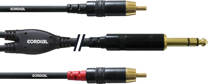 Cordial Cfy 3 Vcc (3 m, Cinch, 6.3mm Klinke (Jack))