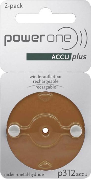 Image du produit Powerone Batterie d'appareil auditif (2 pcs, A312, 23 mAh)