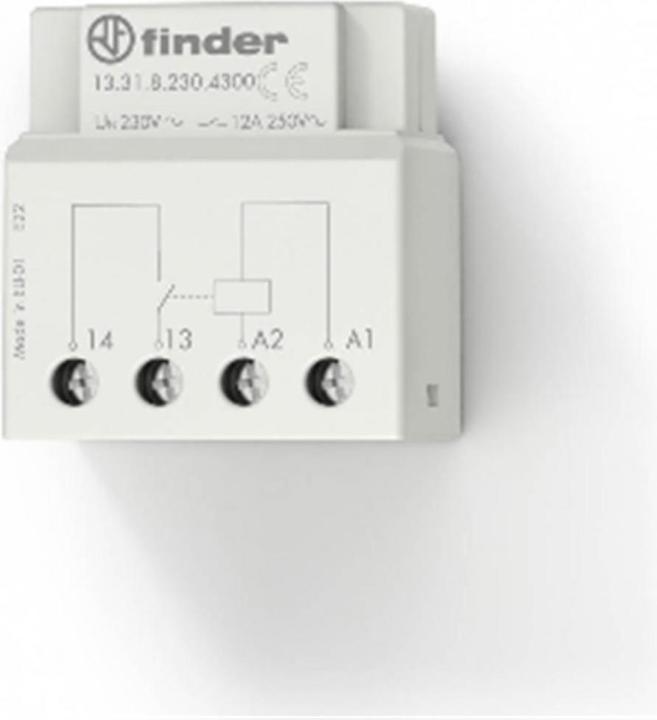 Finder Interposing relay, 12A 1 NO, 230vac