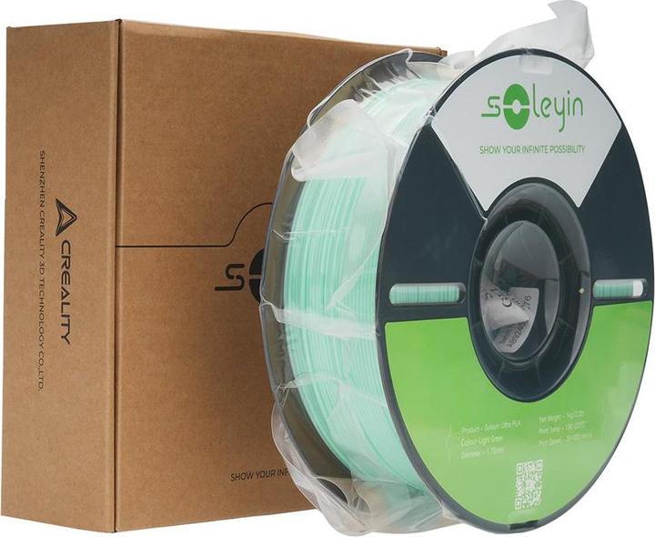Actual product image Creality Filament Soleyin Ultra-PLA Hellgrün 1.75 mm 1.29 kg (PLA, 1.75 mm, 1290 g, Green)