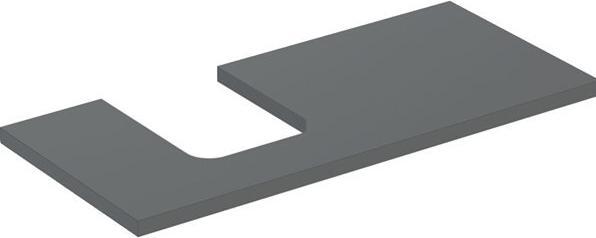 Geberit ONE washbasin plate, cut-out left, for countertop washbasin bowl shape, 105x3x47cm, 505.294.