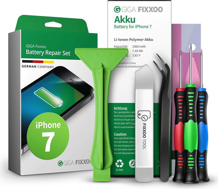 Actual product image Giga Fixxoo Repair kit battery iPhone 7 (Rechargeable battery, iPhone 7)