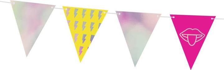 Produktbild Partydeco Bunting Electric Holo, mix, 1.8m (1 pkt / 1 pc.)