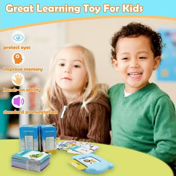 Actual product image Cbx Talking flash cards, 510 words in German and English, Montessori educational game (German, English)