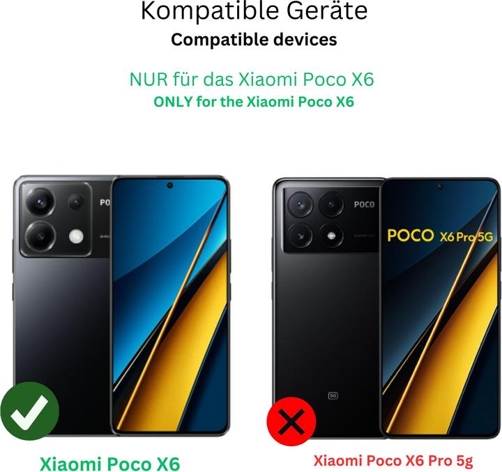 Immagine prodotto Dipos Pellicola Protettiva 2-Way Anti-Shock (1 Pezzo/i, Xiaomi Poco X6)
