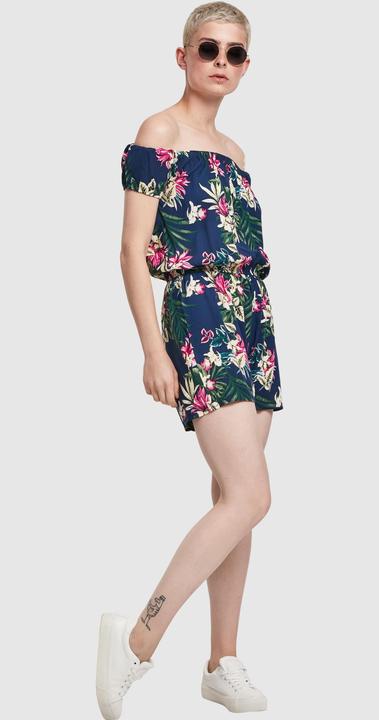 Produktbild Urban Classics Ladies AOP Off Shoulder Short Jumpsuit (5XL)