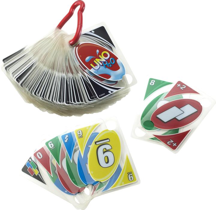 Actual product image Mattel Games Uno H2O To Go Card Game (German)