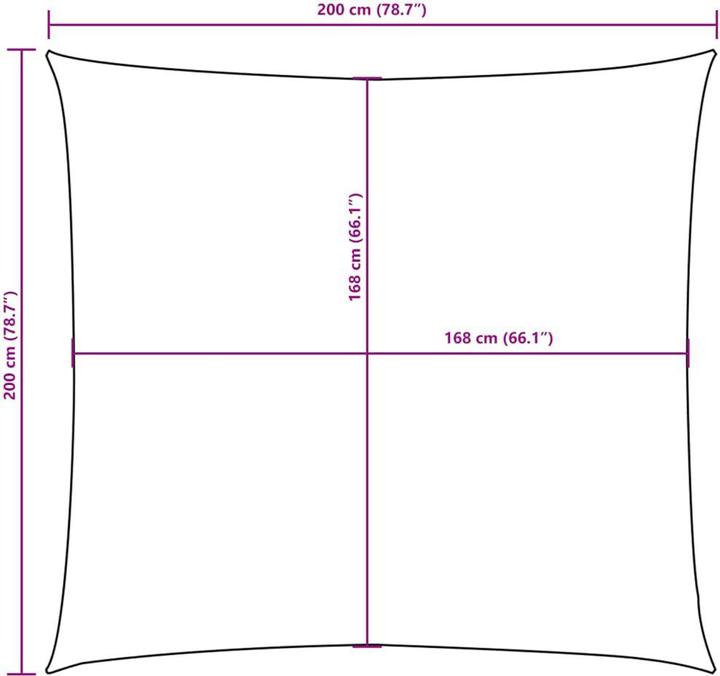 Actual product image VidaXL Sonnensegel (200 x 200 cm)