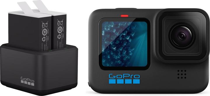 GoPro HERO11 Black inkl. Dual-Akku und Ladegerät (60p, GPS, Bluetooth, WLAN)