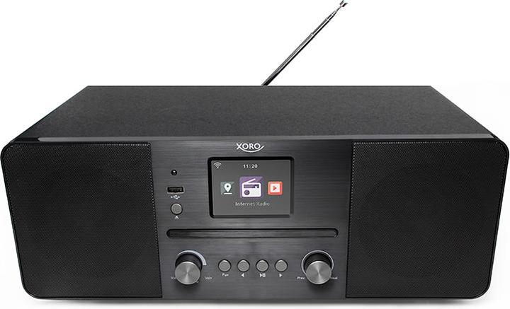 Xoro HMT 620 Radio Internet stéréo tout-en-un noire (FM, DAB+ DAB, Bluetooth, WiFi)
