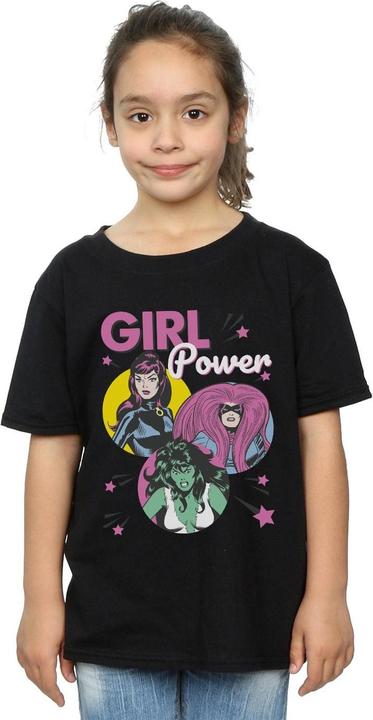 Actual product image Girls Girl Power Cotton T-Shirt (128)