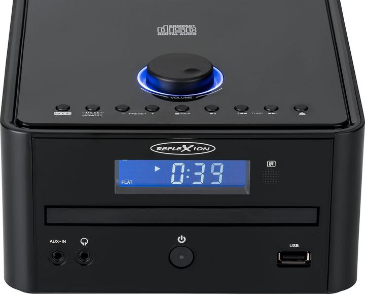 Actual product image Reflexion HIF79FM Stereo system FM, Bluetooth®, USB, MP3, CD, AUX, Incl. remote control, Incl. loudspeakers (Bluetooth, 1x 32 W)