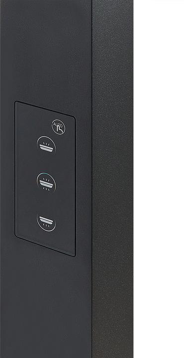 Produktbild Beliani Stehlampe LED Metall schwarz 194 cm rechteckig MENSA (10800 lm, E27)