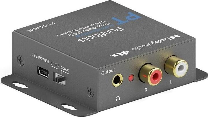 Actual product image Purelink PureTools - Digital to analogue Dolby/DTS DownMixer - Dolby Digital (AC3), DTS or PCM to stereo (Digital -> Analog)