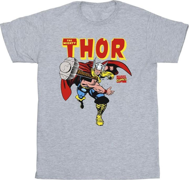 Actual product image Marvel Boys Thor Hammer Throw T-Shirt (140, 146)