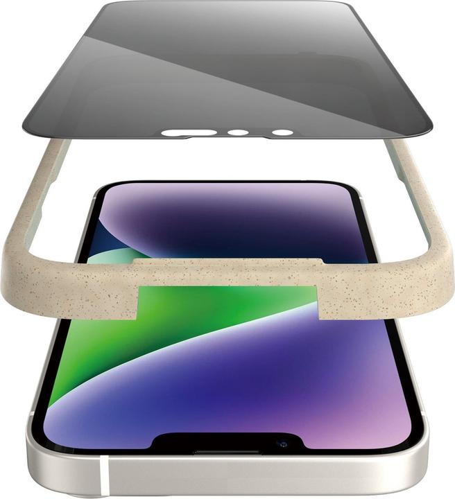 Actual product image PanzerGlass Screen Protector Ultra Wide Fit Privacy iPhone 14 Plus (1 Piece, Apple iPhone 13 Pro Max, Apple iPhone 14 Plus)