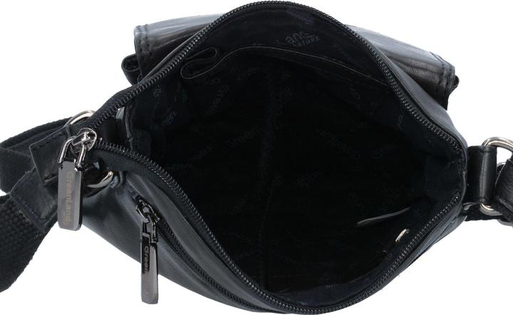Immagine prodotto Greenland Nature Borsa a tracolla in nappa nera da 21 cm