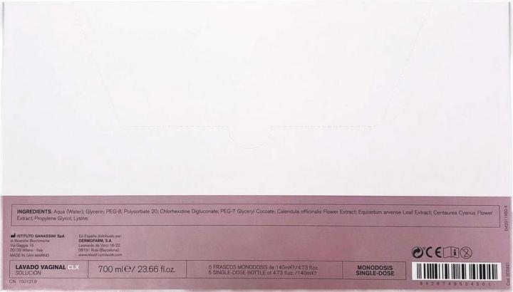 Image du produit Rilastil LAVADO VAGINAL CLX solución monodosis 5 x 140 ml (700 ml, Lotion de toilette intime)