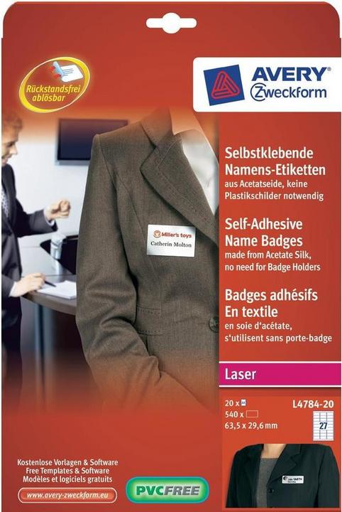 Produktbild Avery Namens-Etiketten