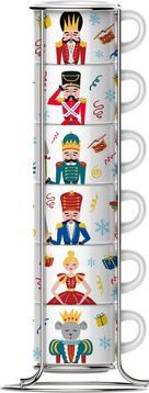 Bialetti Nutcracker Set 6 Stackable Cups