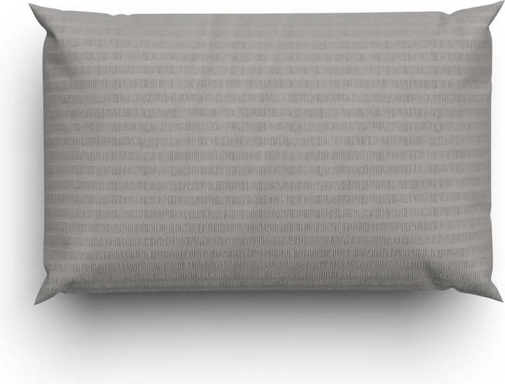 Image du produit Lotus Bettwaren Parure de lit en satin seersucker uni (Taie d'oreiller, 65 x 100 cm)