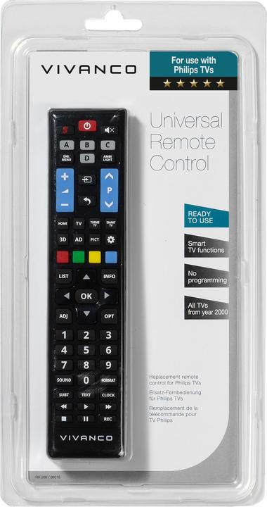 Immagine prodotto Vivanco Rr 260 (Telecomando specifico per il dispositivo, Infrarossi)