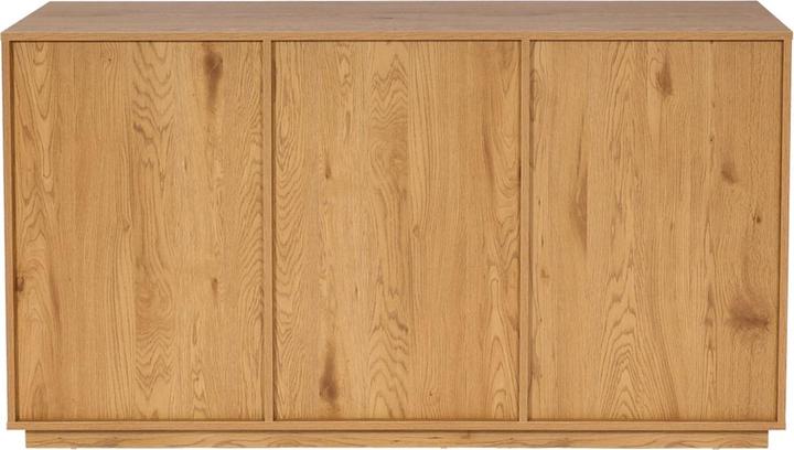 Actual product image Swisshandel24 Sideboard HWC-J78, chest of drawers highboard drawer, MDF soft-close 86x160x40cm oak look (86 x 160 x 40 cm)