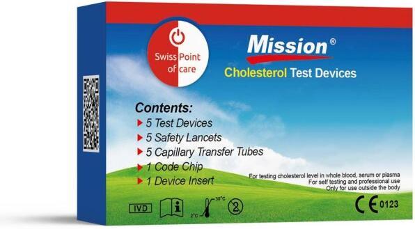 Produktbild Mission 3-in-1 Cholesterin Teststreifen (Cholesterinmessgerät)