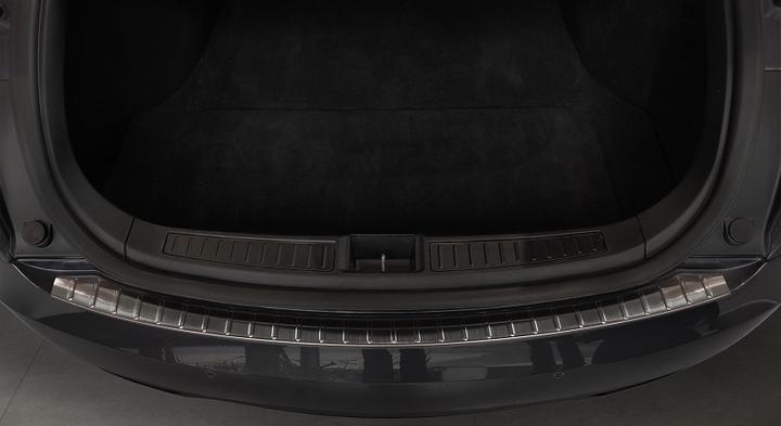 Actual product image Avisa Stainless Steel Bumper Guard for Tesla Model S from 2012 until 2021 (Black) (Rear)