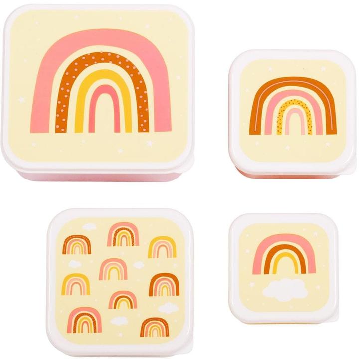 Produktbild A Little Lovely Company ALLC Lunch & Snackbox Rainbow SBSERA41