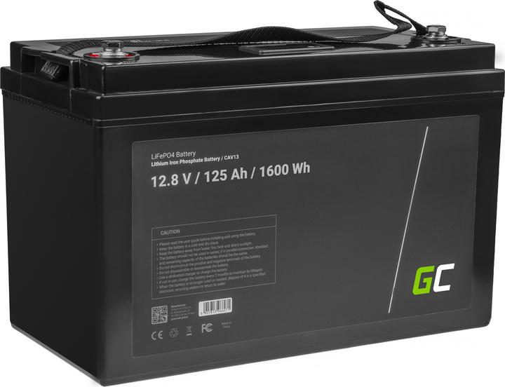 Actual product image GreenCell Supply battery (12.80 V, 125 Ah)