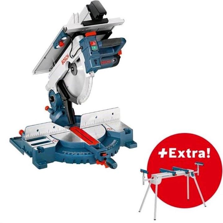 Bosch Professional Sega combinata GTM 12 JL con tavolo da lavoro GTA 2600 in confezione