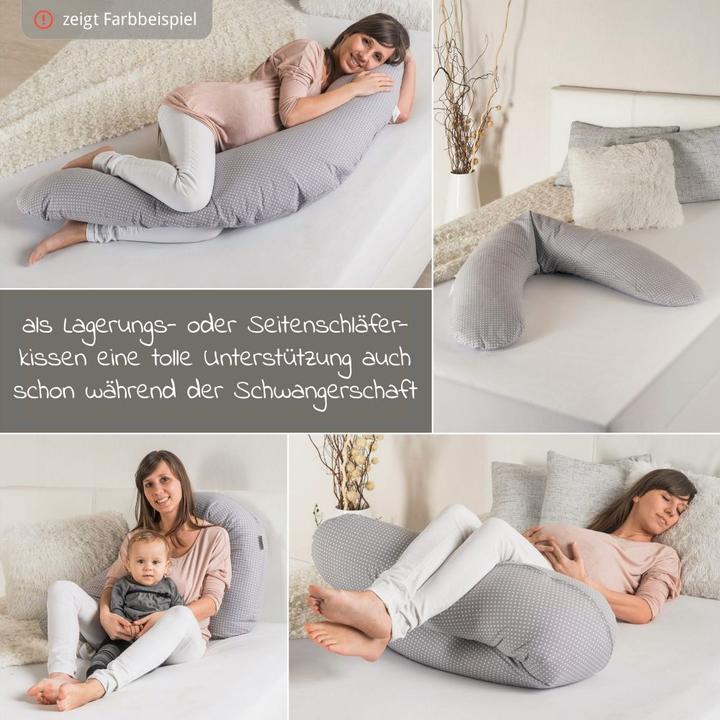 Produktbild Theraline Stillkissen Stillkissen Dodo mit Mikroperlen-Füllung inkl. Bezug (34 cm)