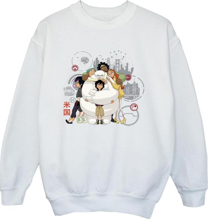 Immagine prodotto Disney Big Hero 6 Baymax Group Hug Felpa Ragazzi (152, 158)
