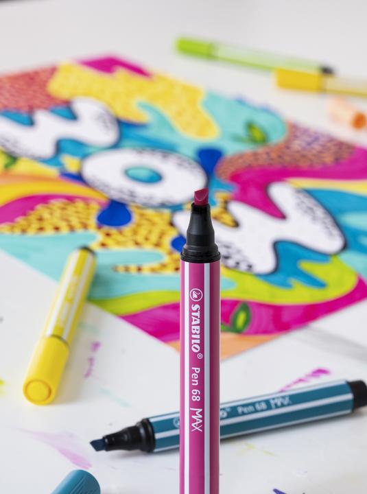 Image du produit STABILO PEN 68 MAX ARTY - Feutre de coloriage (Multicolore, 24 x)