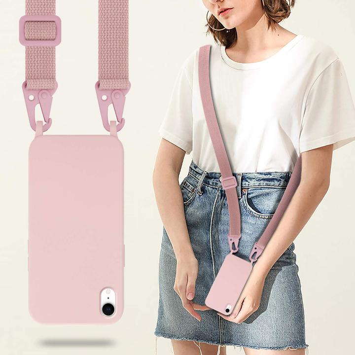 Actual product image Cadorabo TPU Cover Mobile Phone Chain Liquid (Apple iPhone XR)