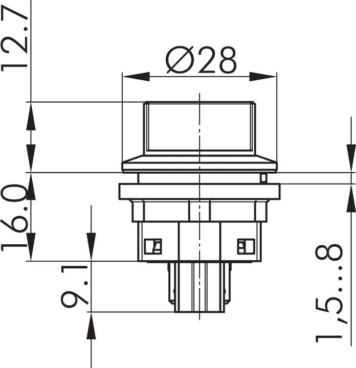 Actual product image Schlegel SSWWAOI Selector switch latching, black SSWWAOI Mallet
