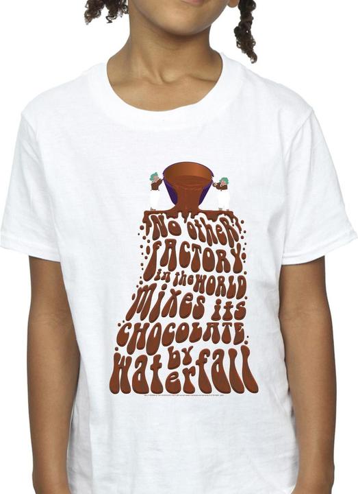 Actual product image Willy Wonka & the Chocolate Factory Girls Chocolate Waterfall Cotton T-Shirt (152, 158)